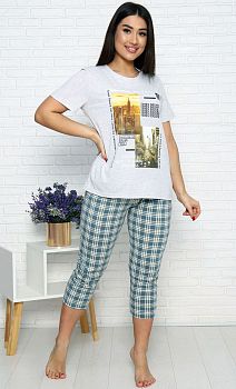 Костюм ДАРЬЯ ТК-4088 Иваново(футболка+бриджи) р.52*