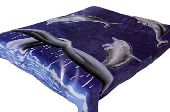 Плед 200*240 гладк"SMOON"6029 Дельфин 1/10