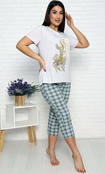 Костюм ДАРЬЯ ТК-4087 Иваново(футболка+бриджи) р.48*