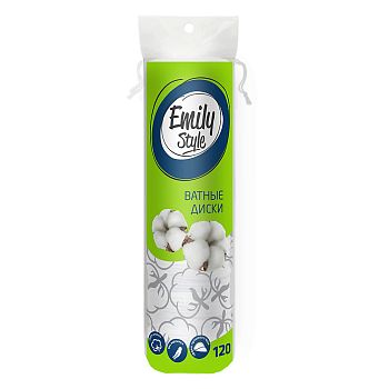 Ватные диски 120шт Emily Style п/э 1/35 
