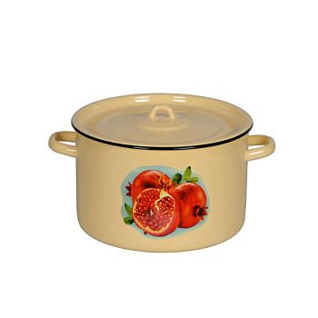 Кастрюля 7 литров Череповец эмалированная с рисунком 1с18с 1/4