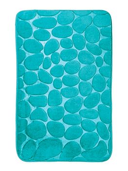 Коврик для ванной 50*80см Камни Turquoise бирюзовый 1/40 S005-У 
