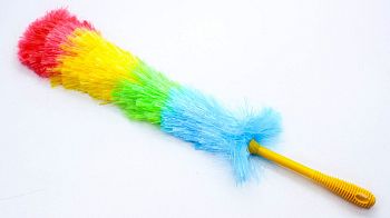 Щетка для уборки пыли цветная,средняя 100гр 1/100