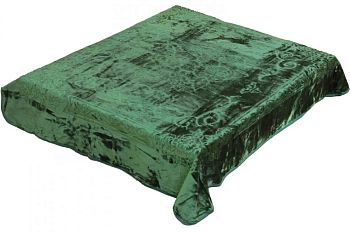 Плед 200*240 лепка"SMOON"8107-5 Зелёный 1/8