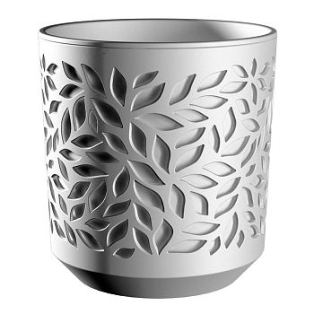 Горшок 2,5л Кашпо Leaves белый КШ9569