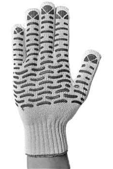 Перчатки ПВХ 10кл 6нитка протектор серые 10/300