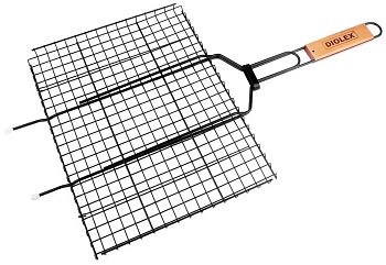 Решетка-гриль 35*26см DX-M1203-B сталь с антипригар. покрытием