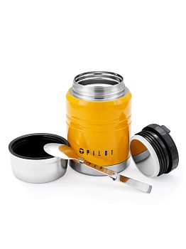 Термос 0,5л Pilot широкое горло суповой желтый PLF-500-YE 1/?