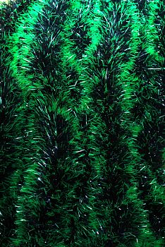 Мишура Н-01А д5см , 2м зеленая,св.-зел кончики 10/550