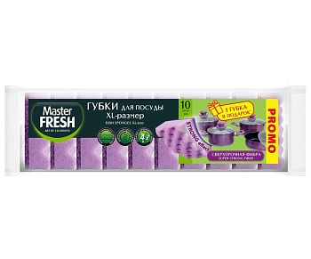 Губка для посуды Master FRESH Strong 8514 10шт 1/20 XL 
