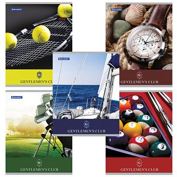 Тетрадь 48 листов клетка BRAUBERG "Клуб Джентельменов" 10шт