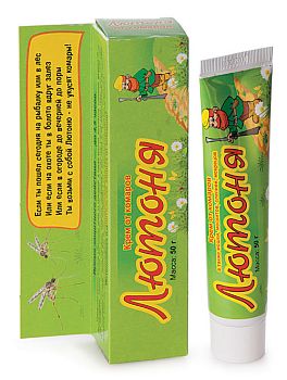Крем от комаров Лютоня 50гр в коробке 60шт.
