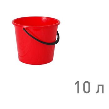 Ведро 10л Ромашка Красный Ар-Пласт