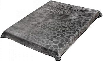 Плед 200*240 лепка"SMOON"8110-16 Тёмно-серый 1/8