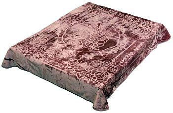 Плед 160*220 лепка"SMOON"2107-2 Розовый 1/8