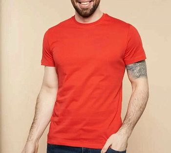 Футболка М.САМО кор.рук М5003 красная охра р.48-56 5/100 *