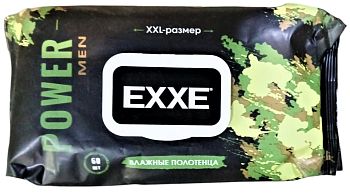 Полотенца влажные Exxe MEN POWER 60шт 8267 1/12 Полотенца влажные Exxe MEN POWER 60шт 8267 1/12