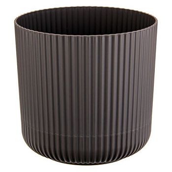 Горшок 3,6л Кашпо Вельвет д180 серый М3182