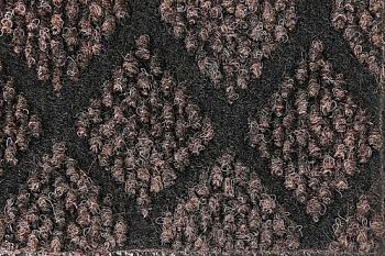 Коврик 50*80см придверный ГАЛАНТ ворсовый ромбик коричневый 1/10 50203