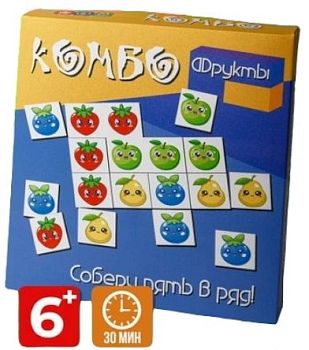 Игра настольная в коробке"Комбо. Фрукты"ИН-9878