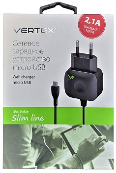 Зарядное устройство Вертекс (микро ЮСБ) SLTC2100MICUSBB 1/255