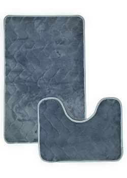 Коврик набор 50*40 50*80 AQUADOMER MARINA Blue AM001