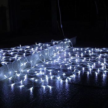 Эл.гирлянда уличн.штора 400LED 3*2м БЕЛ+БЕЛ МИГ 32