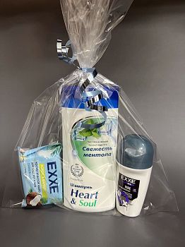 Набор косметический EXXE MEN №3 (шампунь+дезодорант(ролик)+мыло)