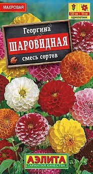 Цветы Георгина Шаровидная смесь ц/п 0,2г Аэлита*28 Цветы Георгина Шаровидная смесь ц/п 0,2г Аэлита*28