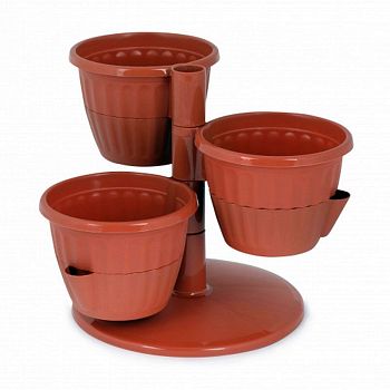 Горшок 0,7 литра Каскад терракотовый М8068