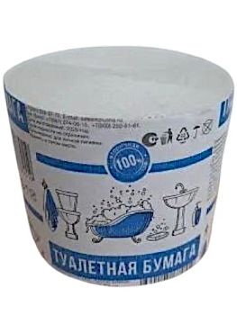 Т/бумага 1сл. "77"(?м) серая без втулки 30шт в уп (4559)
