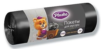 Мешки для мусора 180 литров Plushe 88*110 (рулон 10 шт)