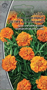 Бархатцы Отклон. Петит оранжевый ц/п 0,5г ВХ *29 по 10 шт Бархатцы Отклон. Петит оранжевый ц/п 0,5г ВХ *29 по 10 шт