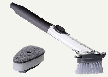 Щетка для посуды с дозатором для средства 1/100