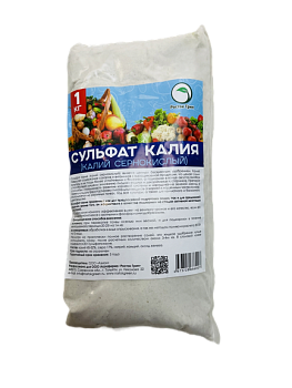 Калий сернокислотный (Сульфат калия) 1кг/10  Росток Грин
