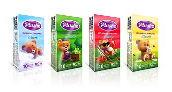 Платочки бумажные 2-слойные "Plushe Classic Standart"(уп.10шт,10лист)Белые /28 Платочки бумажные 2-слойные "Plushe Classic Standart"(уп.10шт,10лист)Белые /28