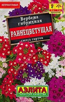Цветы Вербена Раннецветущая, смесь сортов Лидер Аэлита *28