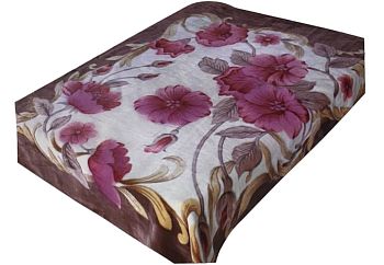 Плед 150*200 облегч"SMOON"3043 Пион 12шт