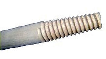 Черенок для щетки и метлы с резьбой  д24*150 в/с сухой 10/50