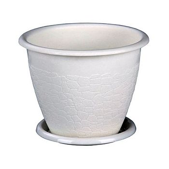 Горшок 1,2 литра Розалия белый М1424