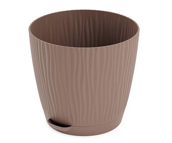 Горшок 2 литра Кашпо Флис какао М8442 1/30