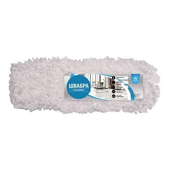 Насадка д/швабры микрофибра Лапша белая Аквамаг ТВН-053