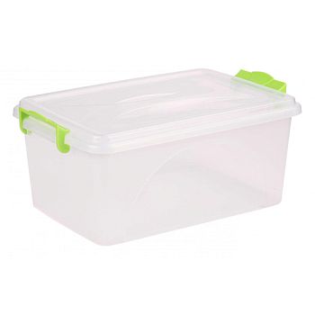 Контейнер прямоугольный с ручками 7,5 литров микс М428 1/10
