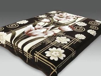 Плед 160*220 гладк"SMOON"7037 Тюльпан 10шт