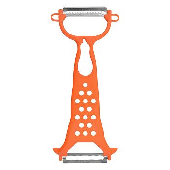 Нож овощечистка универсальная с двумя лезвиями и теркой RE-558