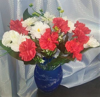 Гвоздика 18голов 45см 2/20