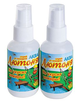 Спрей-аква от комаров Лютоня 50мл. ВХ 77шт