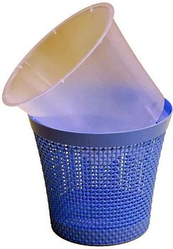 Горшок 3,5 литра Кашпо Кредо с дренажным горшком голубой г.Пятигорск