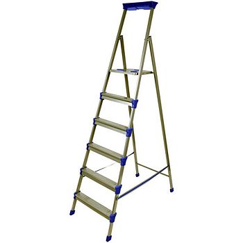 Стремянка 6 ступеней широкие СМ6 металл г.Ижевск