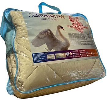 Одеяло ЗИМА Лебяжий пух Русская сказка Тик 1,5 сп